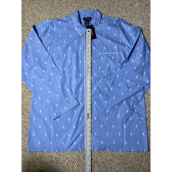 POLO RALPH LAUREN Mens 1X Pajama Top Shirt NEW w/tags $65 Retail XL - Picture 4 of 6